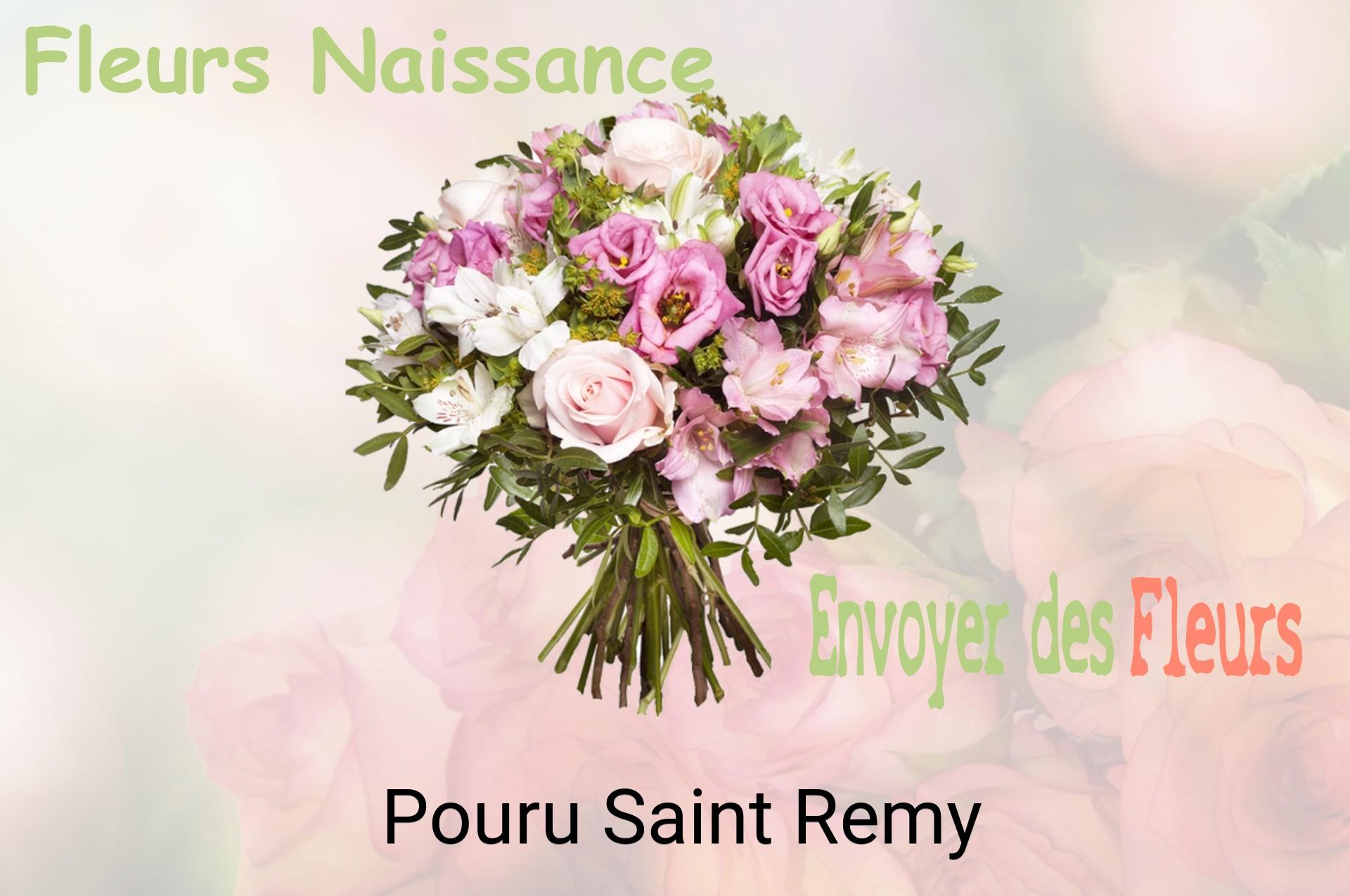 Bouquet de fleurs de naissance livré à Pouru-Saint-Remy